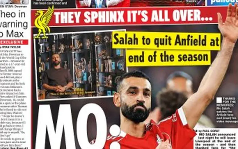نهاية حقبة ذهبية.. رحيل محمد صلاح عن ليفربول حديث صحف إنجلترا (صور)